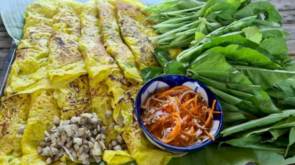 Bánh xèo hến Cù lao Dài 